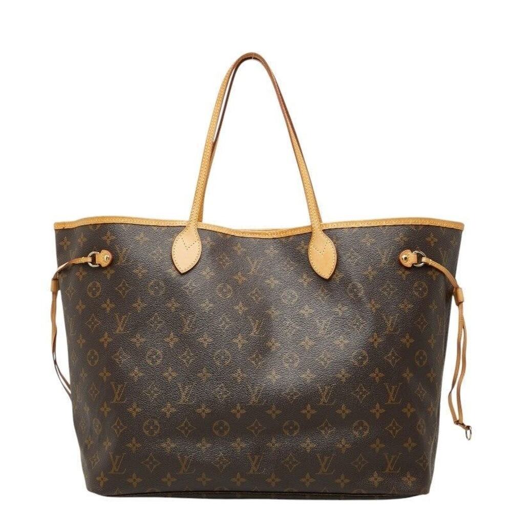 Louis Vuitton Monogram Neverfull GM Tote Bag Brown